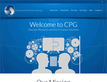 Tablet Screenshot of cognitiveperformancegroup.com